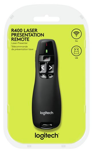 Télécommande de présentation sans fil Logitech R400